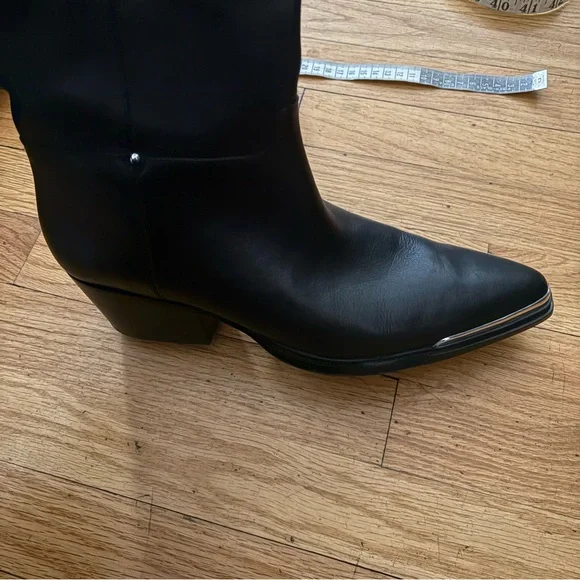 Franco Sarto Black Knee-High Boots - Picture 6 of 8